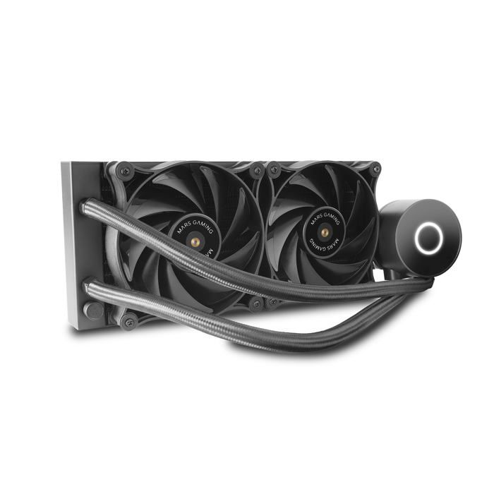 Kit Watercooling AIO – Mars Gaming – ML-Pro – 240mm – Noir – Eclairage LED Blanc