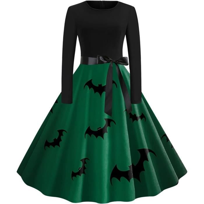 Robe Cocktail Vintage Wellwits - Manches Trompette Tulle, Cœur Devant (95% Polyester, 5% Spandex)