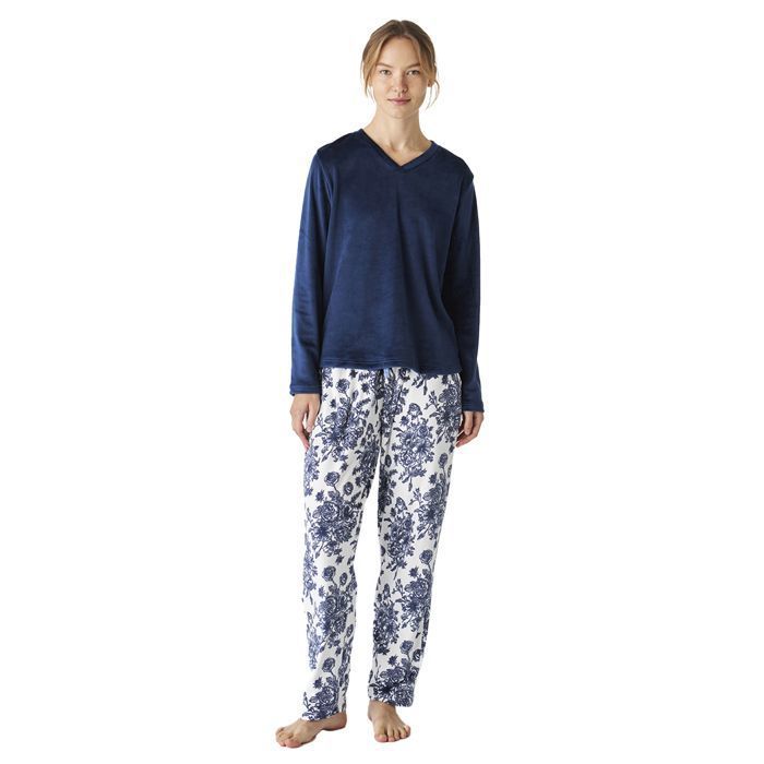 Jarseila Pyjama Femme Hiver Ensembles De Pyjama Chaud En Polaire 2 Pièces Haut Et Bas Pantalon Longue Manche Doux