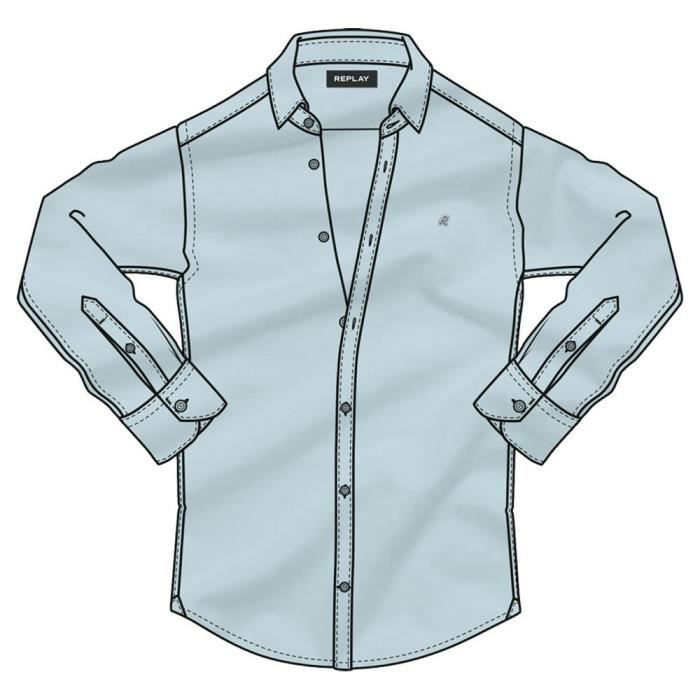 Vêtements Homme Chemises Replay M4028 Shirt