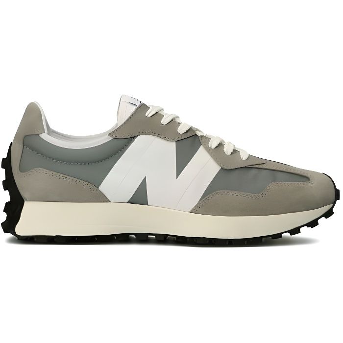 New Balance Basket Homme New Balance 327 - MS327LAB - Gris - Cuir - Lacets