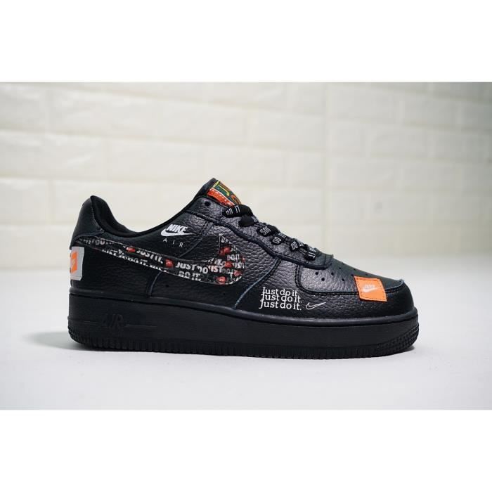 Baskets Air-Force 1.07 LOW 'JUST DO IT'Homme Femme Noir - Cdiscount  Chaussures