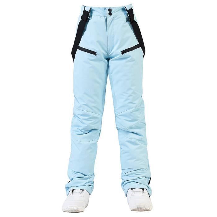 fit space Pantalon de ski chaud et isolé pour homme avec bretelles à  fermeture éclair - Imperméable et respirant - Extensible : : Tout  le