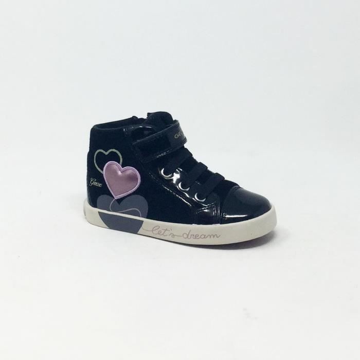 BASKETS GEOX KLWI FILLE SNEAKER CASUAL CS Noir Cdiscount Chaussures