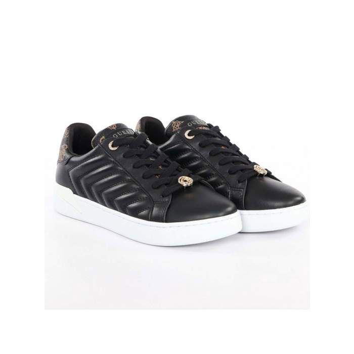 Basket Guess - Femme Guess - Racheel - Guess Noir - cuir - Chaussure Guess