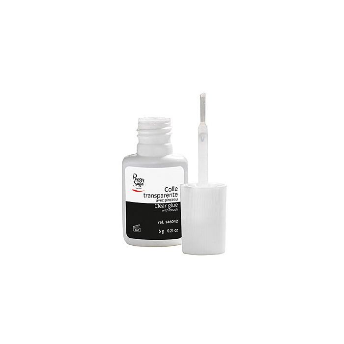 Colle transparente avec pinceau 6 g peggy sage Achat / Vente faux