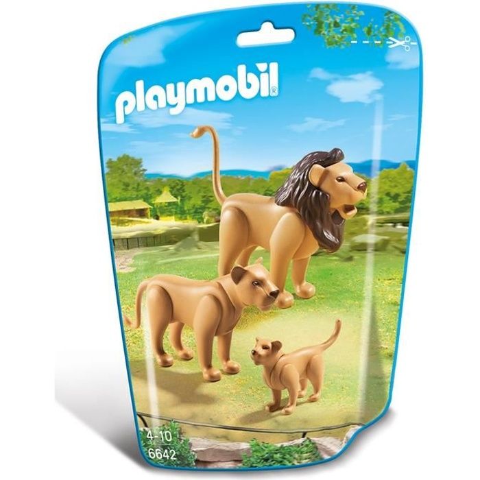 Playmobil 6650 Animaux Zoo Couple de chimpanzés avec leur bébé