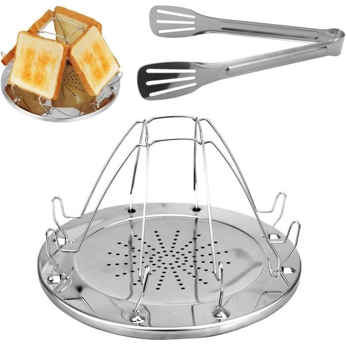GrillePain De Camping Pour Réchauds À Gaz 4 Tranches Toast Plateau Toast Rack Grille De Grille