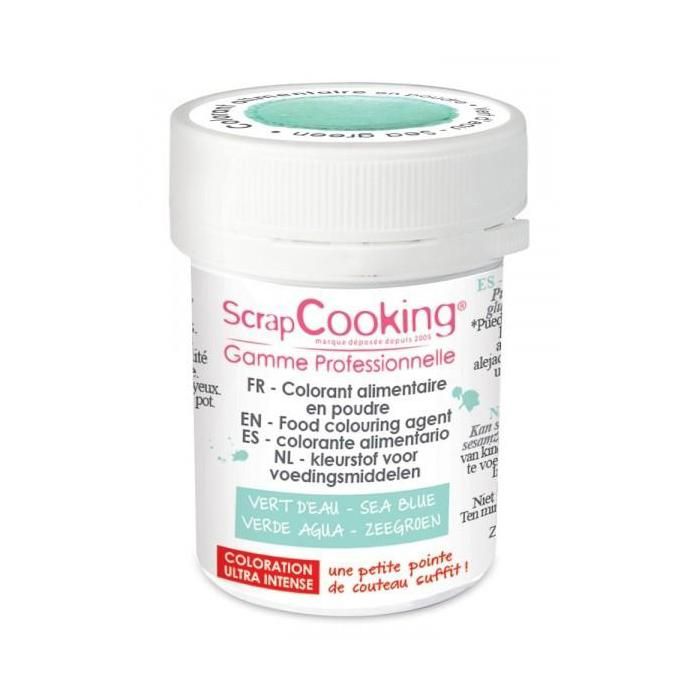 ScrapCooking - Colorant alimentaire en poudre vert d'eau