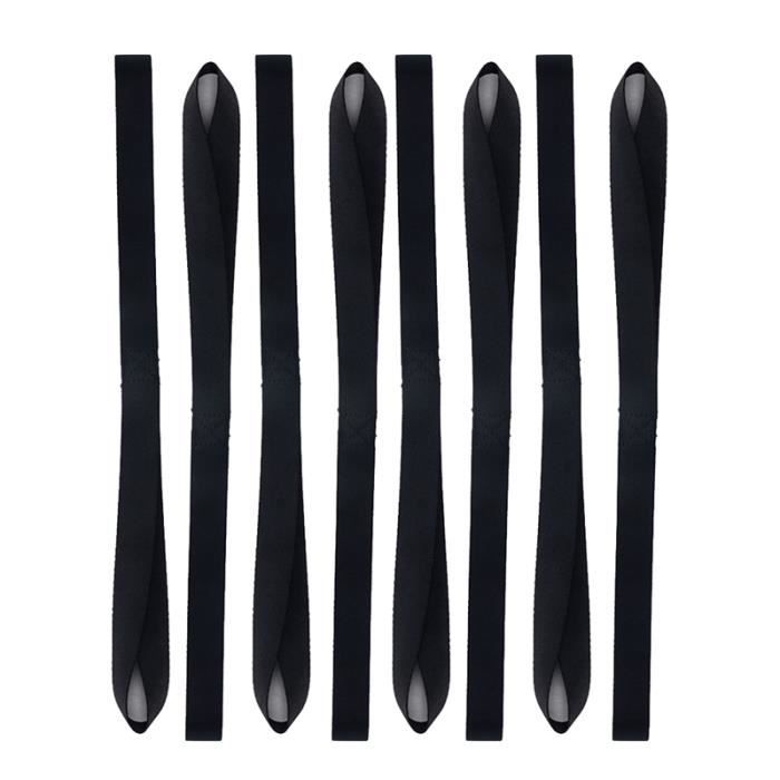 Carkio Lot de 8 cordons de rechange universels pour chaise longue, fauteuil élastique Gris