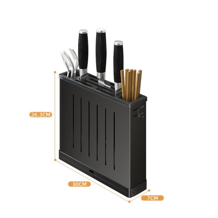VFANDV Barre Magnétique Porte-Couteaux 30 Cm – Support Mural Inox Aimanté Puissant, Sans Perçage, Pour Cuisine Organisée Et Design