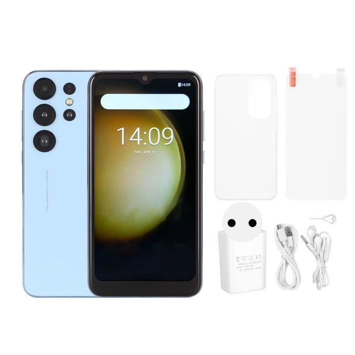 Téléphone Mini Android Pour Enfants – Écran 3 Pouces, 5 MP, Double SIM, Ultra Fin – Bleu