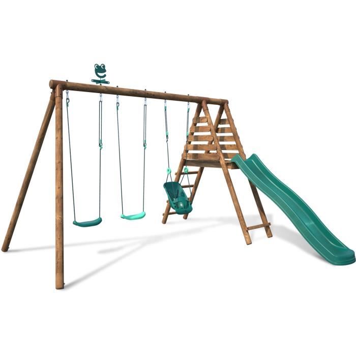 Aire de jeux bois 3 agrès Ankara Soulet