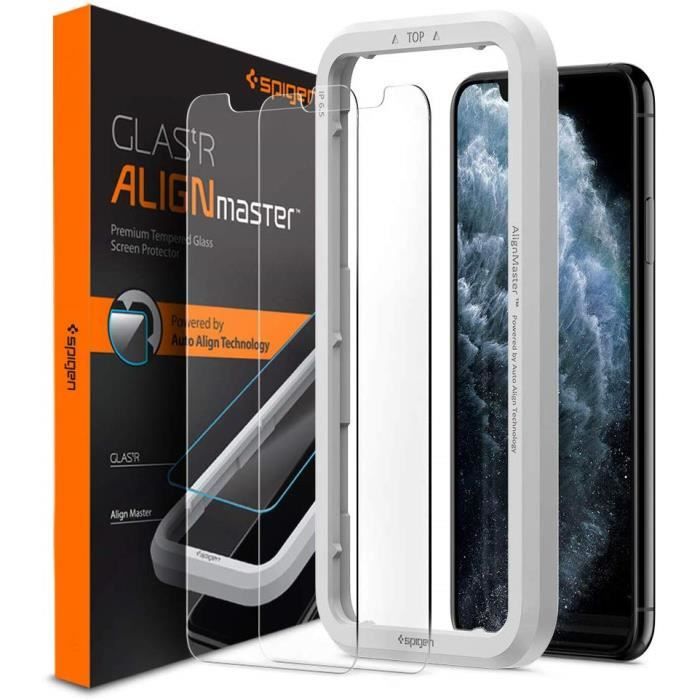 Verre Trempé SPIGEN iPhone 11 Pro/XS/X 2 Pièces Technologie — free download