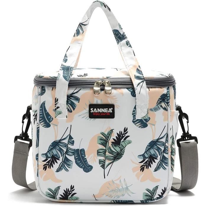 Sac Isotherme Lunch Bag Jurassic Dinosaurs Pour Enfants - Réutilisable, Bandoulière Réglable, Isolation 8 Mm - 22x16x20 Cm