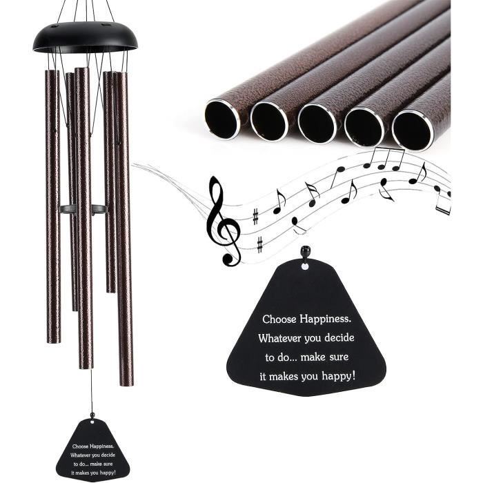Kit de carillons à vent en bois - SONEW - Perles de bois rondes
