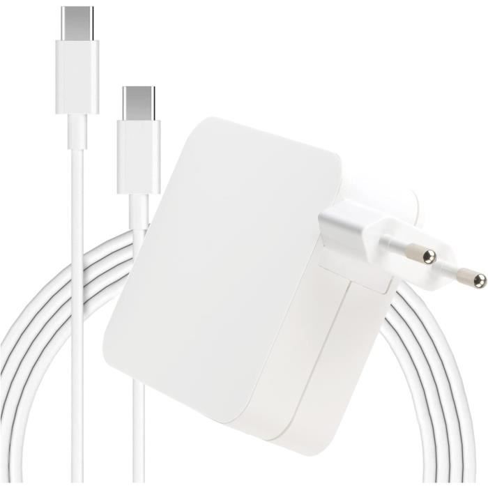 Chargeur Adaptateur Secteur USB C 87W Compatible avec MacBook Pro 15 Pouces  13 Pouces 2018-2019-2020, New Air 13 Pouces 2020-20 A159 - Cdiscount  Informatique