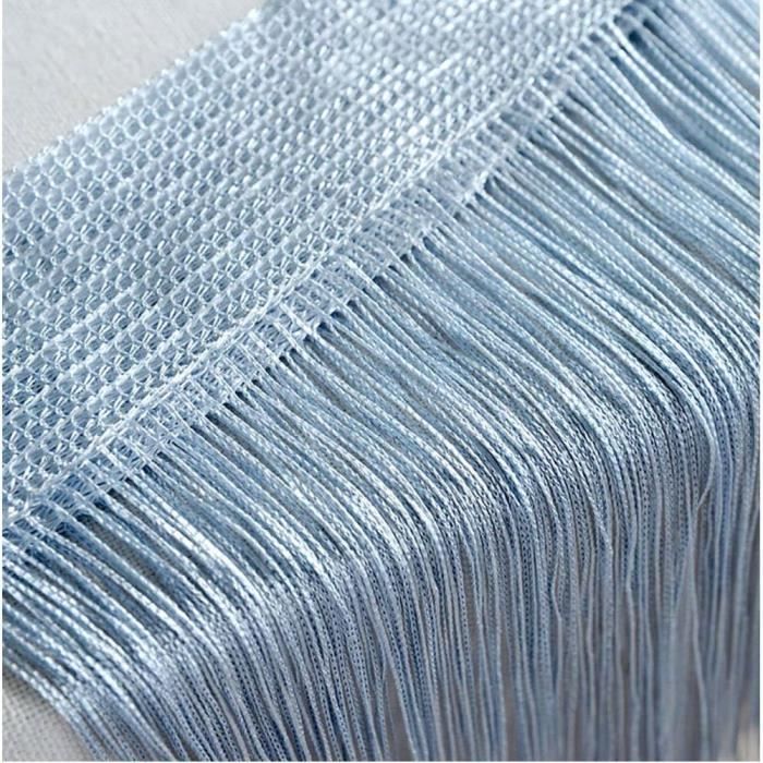 10 Rideaux De Perles Paillettes Argentées - Décoration Porte, Séparateur De Pièce, Fête - 8