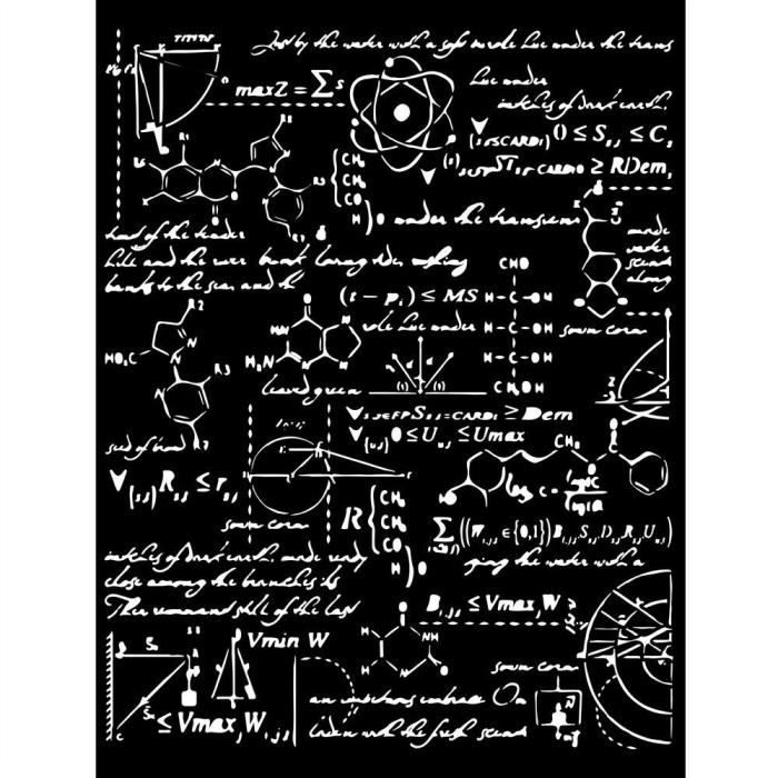 Pochoir 'Alchemy Formulas' 20x25 cm de Stamperia - Cdiscount Jeux - Jouets