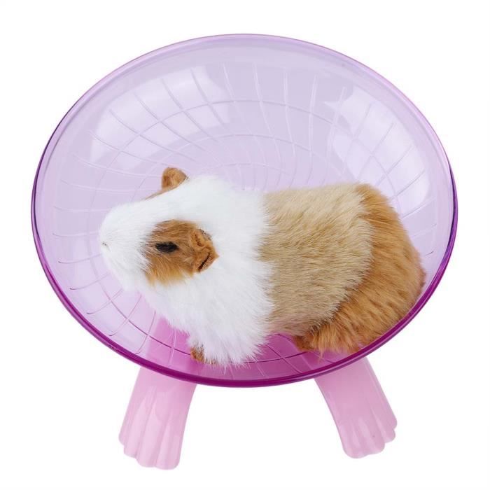 Comparer les prix de SURENHAP Spinner de roue Roue en plastique Spinner rouleau d'exercice silencieux pour souris Hamster rose animalerie jouet Rose