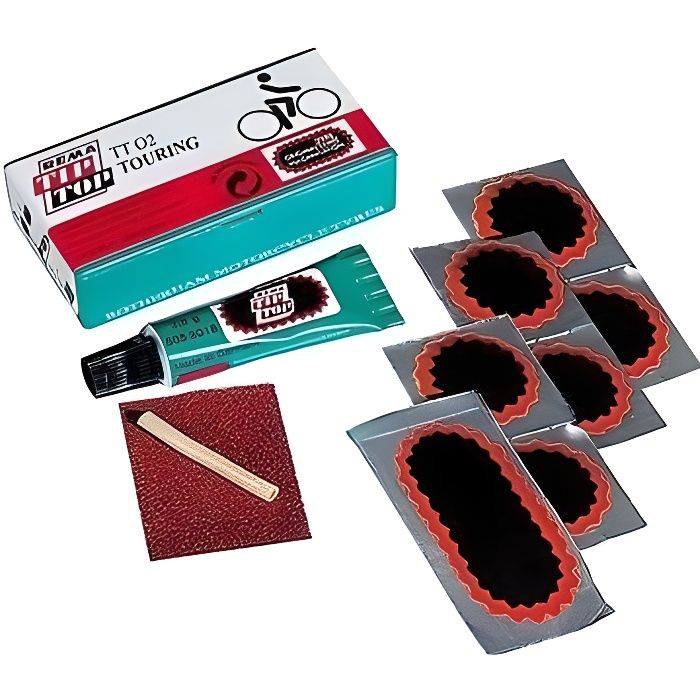 kit de réparation crevaison Chambre à air vélo Poussette Pneu rustine Colle  VTT