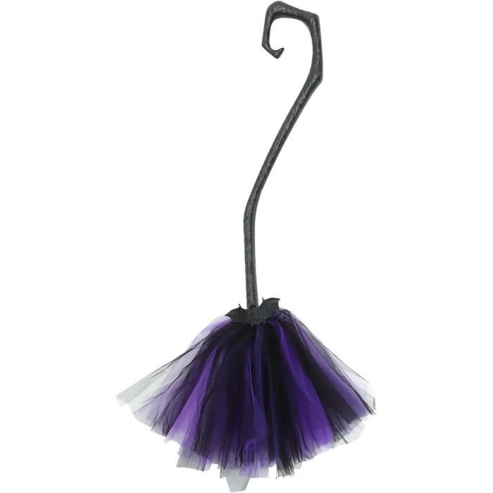 Set Déguisement Sorcière – Chapeau, Balai Et Accessoires, Violet, Halloween