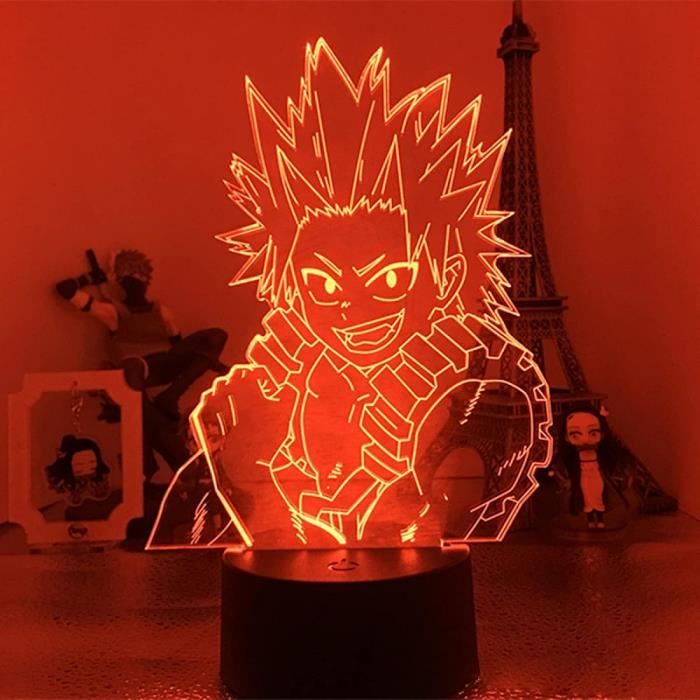 Lampe 3D LED L'Attaque Des Titans - Eren Jaeger - 16 Couleurs - Télécommande - NEUVE