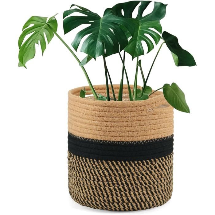 Lot De 4 Paniers Rangement Avec Doublure - Osier Empilable Vert, Pour Salle De Bain, Salon, Cuisine, étagères