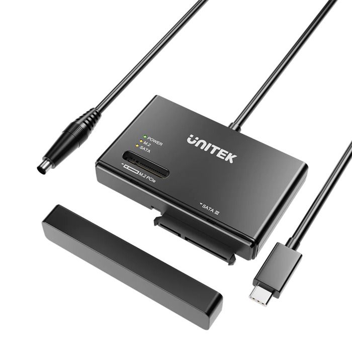UNITEK Adaptateur USB 3.1 type C vers SATA / NVMe M.2 pour disques durs