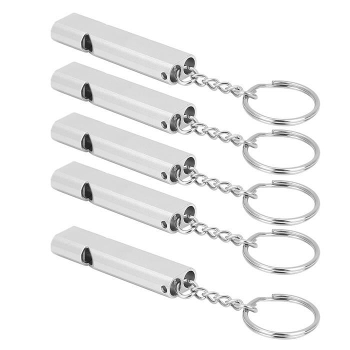 Sifflet de survie double tube en titane