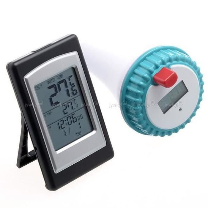 Thermomètre De Piscine En Forme De Requin – Flottant – Plage -10 à 50°C – Dimensions 23x10 Cm – Pour Piscine, Spa, Aquarium, étang