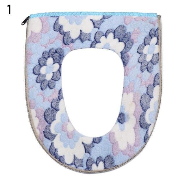 Housse De Siège De Toilette En Peluche Douce Avec Fermeture éclair - Lavable, Taille Universelle, Confort été/hiver - Modèle Chiot Noir