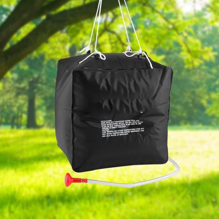 Sac De Douche Solaire Camping 40L Avec Pulvérisateur - Chauffage Naturel Pour Plage Et Randonnée - Alomejor