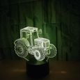 Coloré Tactile lampe 3d Illusion led Veilleuse pour Enfants Bébé Enfants Cadeau De Chevet Chambre Tracteur-1