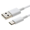 Câble USB Type-C 1m Original Huawei Charge Rapide et Synchronisation 3A - Blanc-1