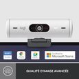 Webcam - Full HD 1080p - Logitech - Brio 500 - Avec exposition auto - Blanc-1