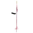 Flamant rose solaire 3 LED blanches-1