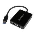 STARTECH.COM Adaptateur réseau USB 3.0 vers 2 ports Gigabit Ethernet - Convertisseur USB vers 2x RJ45-1