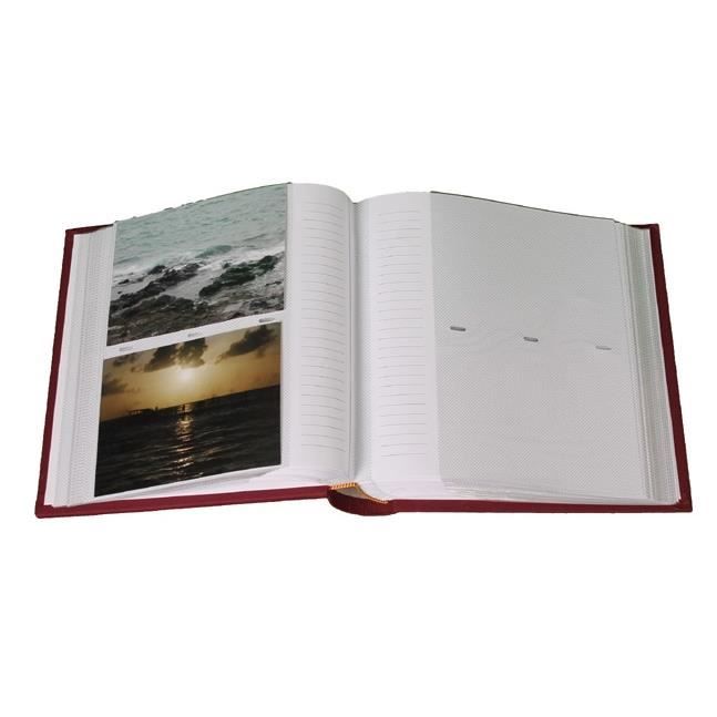 Album photo ERICA pochettes avec mémo AGRUMES 100 pages blanches - 200  photos 11,5x15cm - Couverture bleue et beige, 22,4x25,4cm (Lot de 2)