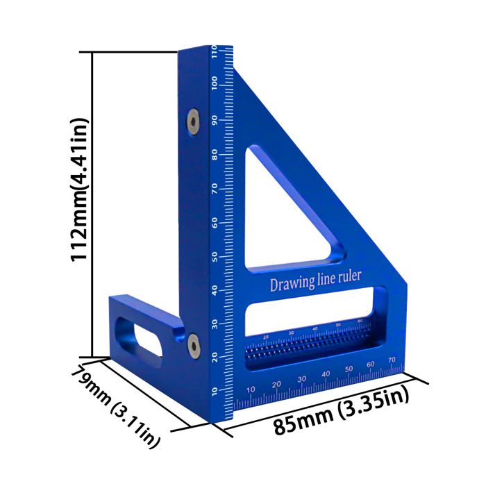 Jauge D'Onglet Réglable Multi-Angles De Précision -85° à +85° Pour Perceuse Et Presse à Ruban