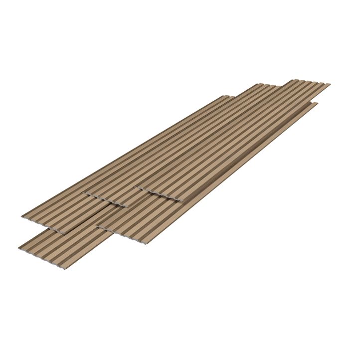 Paneles Murales 3D Adhesivos COMSTICKC Efecto Madera - 10 Piezas De 30x30 Cm, Color Blanco Vintage, Impermeables