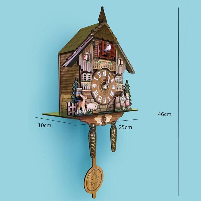 Horloge Coucou Maison de Forêt Noire avec Bûcheron Mobile KA 885 EX