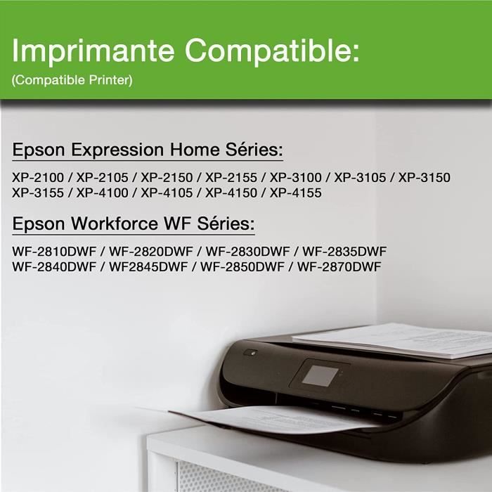 Caidi 6X 603 XL Compatible avec Cartouches Epson 603 603XL Multipack, pour  Epson Expression Home XP-2100 XP-2105 XP-3100 XP-3105 XP-4100 XP-4105