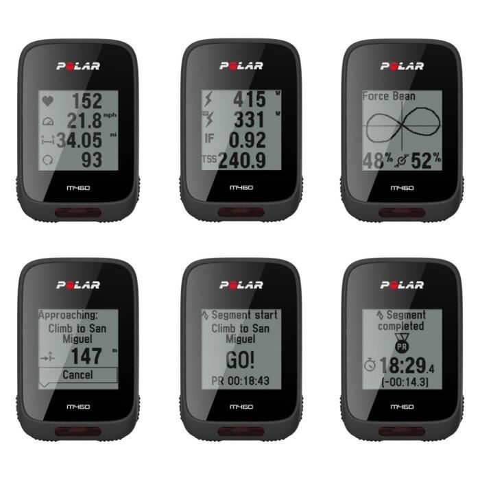 Compteur velo GPS M460 POLAR Noir Compteur pour cycle Adulte Mixte Cycle Cdiscount Sport