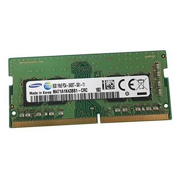 8Go RAM Samsung M471A1K43BB1 CRC DDR4 SODIMM PC4 19200S 2400Mhz 1Rx8 1.2v CL17 Cdiscount Informatique