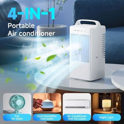 Climatiseur Mobile Portable 900ML 4 En 1 - Ventilateur USB Avec Oscillation Et LED | Refroidisseur D'Air