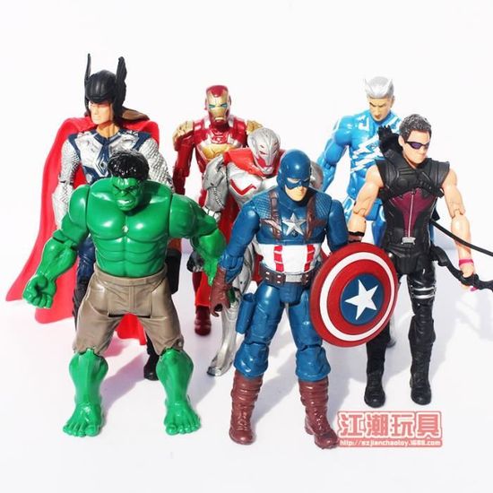 14 pièces Figurines Super Hero Marvel Avengers Iron Man Black Panther  Ant-Man Thor Hulk Spiderman Deadpool Venom Jouet 16-18cm - Cdiscount Jeux -  Jouets