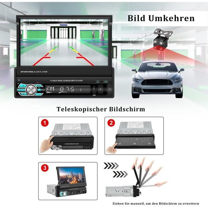 EINCAR AUTORADIO 7 Wince Car Radio Player GPS pour Volkswagen pour Skoda  Pour Passat pleine navigation tactile de l'écran avec le - Cdiscount Auto