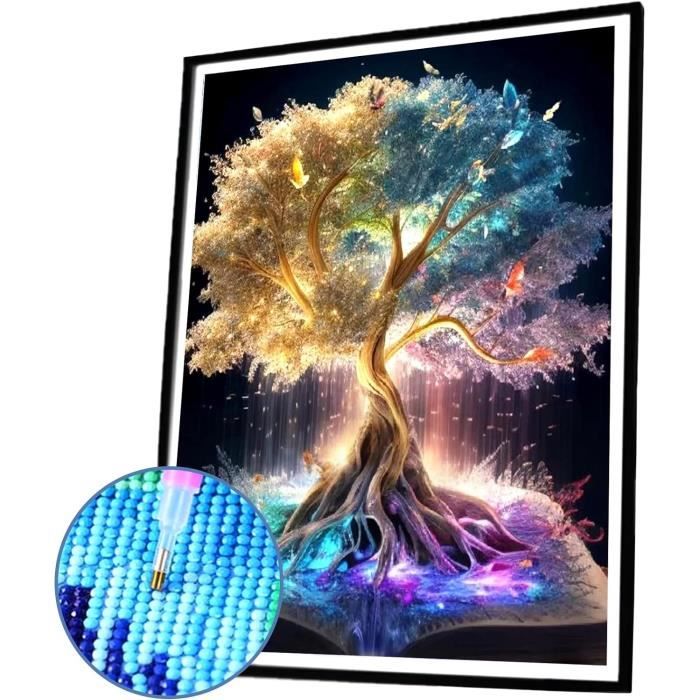 RICUVED 4 Pack 5D Diamond Painting Animaux, Kit de Peinture Diamant Complet Tigre, DIY Diamant Peinture Kit, Diamant Arts Craft Canevas Artisanat Maison Décoration Murale Decor 30x30cm