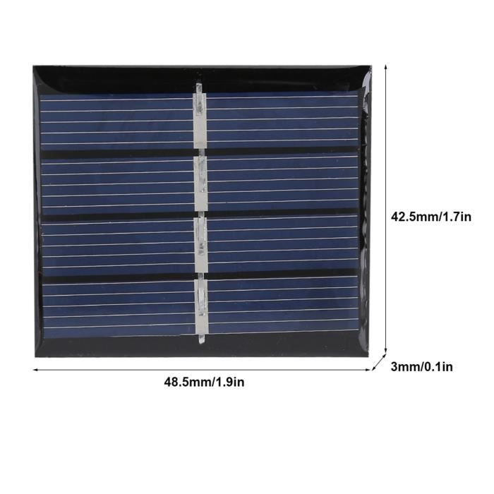 Mini panneau solaire, adapté aux petits appareils électriques de puissance panneau  solaire bricolage, 0.36W 2V pour petit système - Cdiscount Bricolage